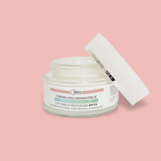 Crema Viso Riparatrice Antieta’ E Antimacchie Fattore Di Protezione Spf15