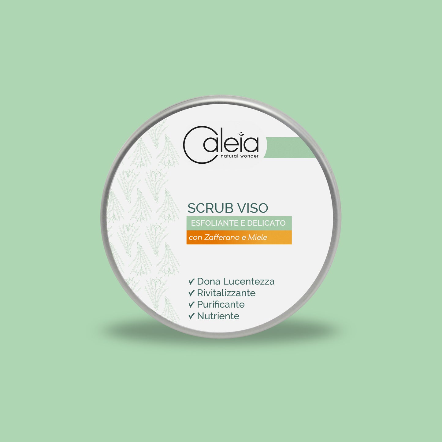 Scrub Viso Esfoliante E Delicato Con Zafferano E Miele