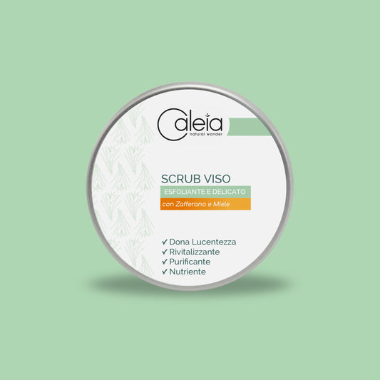 Scrub Viso Esfoliante E Delicato Con Zafferano E Miele